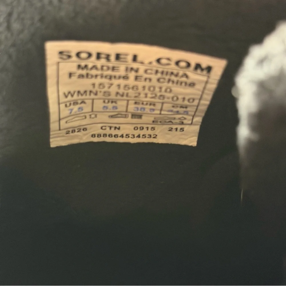 Sorel Winter Fancy Lace II‎ Snow Boots Waterproof Shoes Women’s Size 7.5